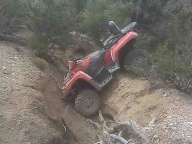 quad rolled over on mt. charleston