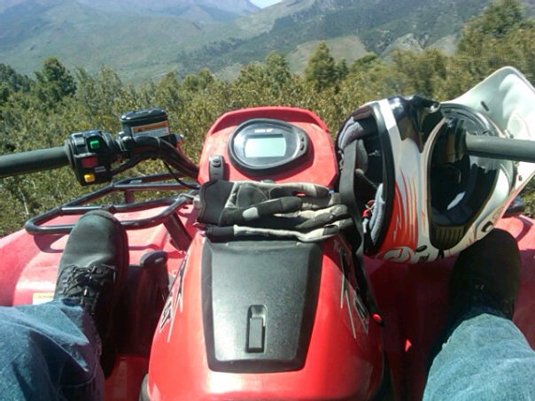quad on the mountain